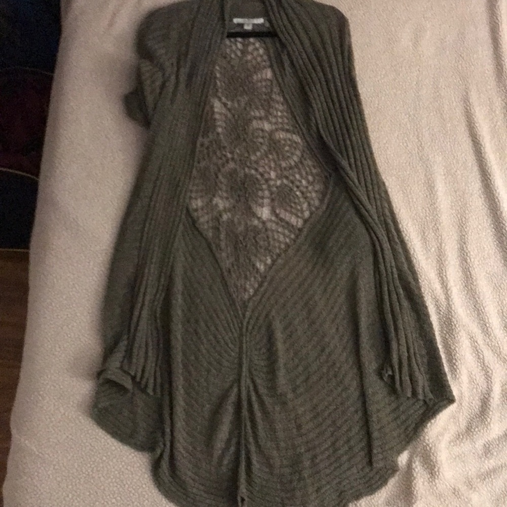 Cut-out Shawl Sweater